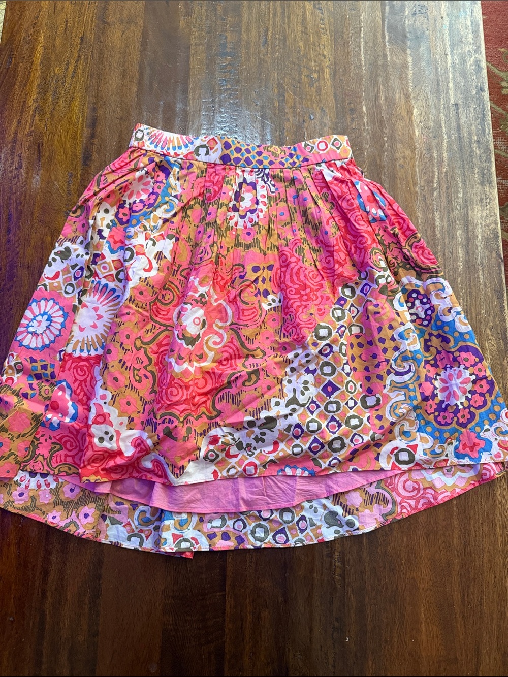 J. Crew Pink Multi-Print Circle Skirt NEW WITHOUT TAGS